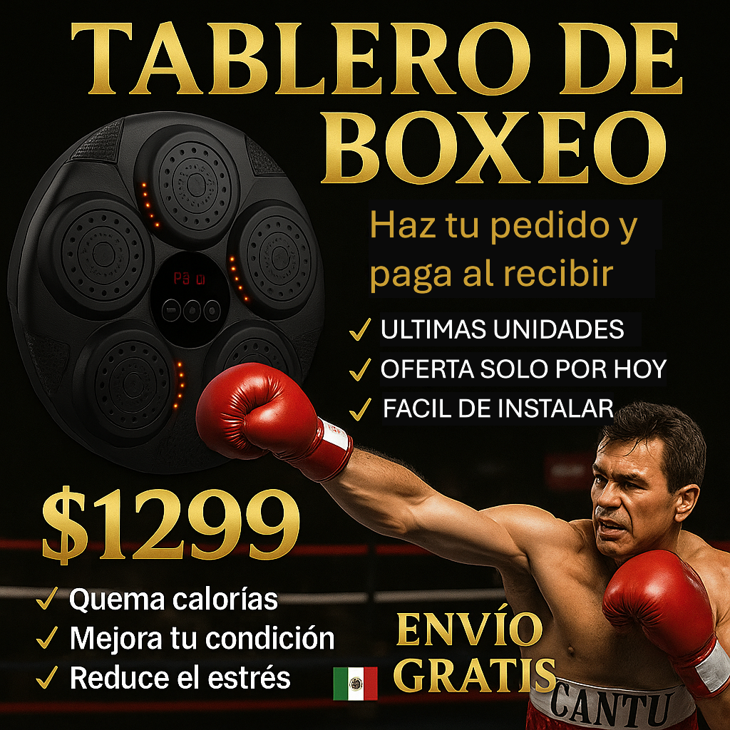 TABLERO DE BOXEO MUSICAL INTELIGENTE
