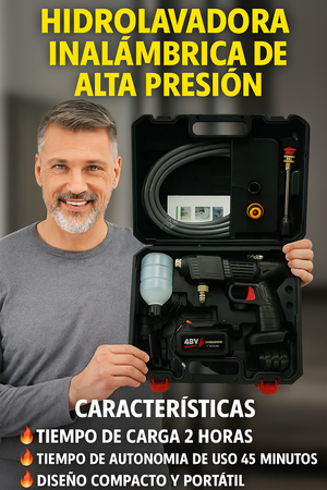HIDROLAVADORA RECARGABLE INALÁMBRICA