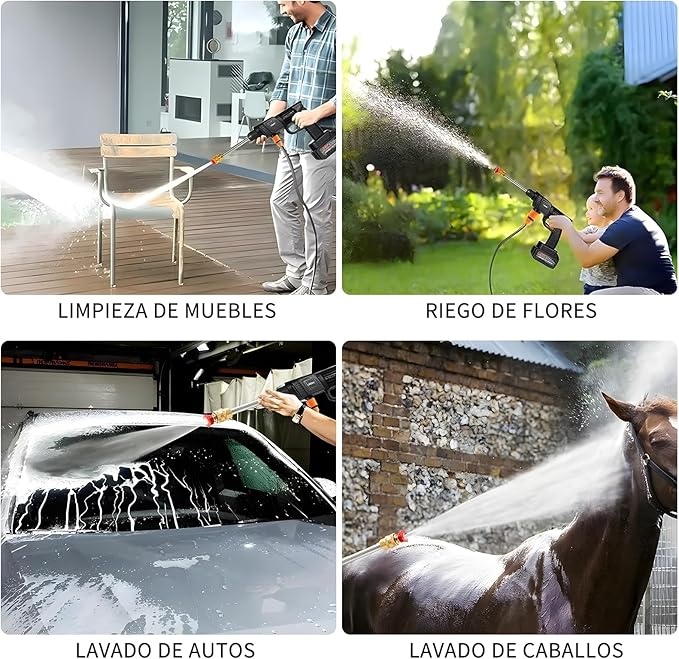 HIDROLAVADORA RECARGABLE INALÁMBRICA