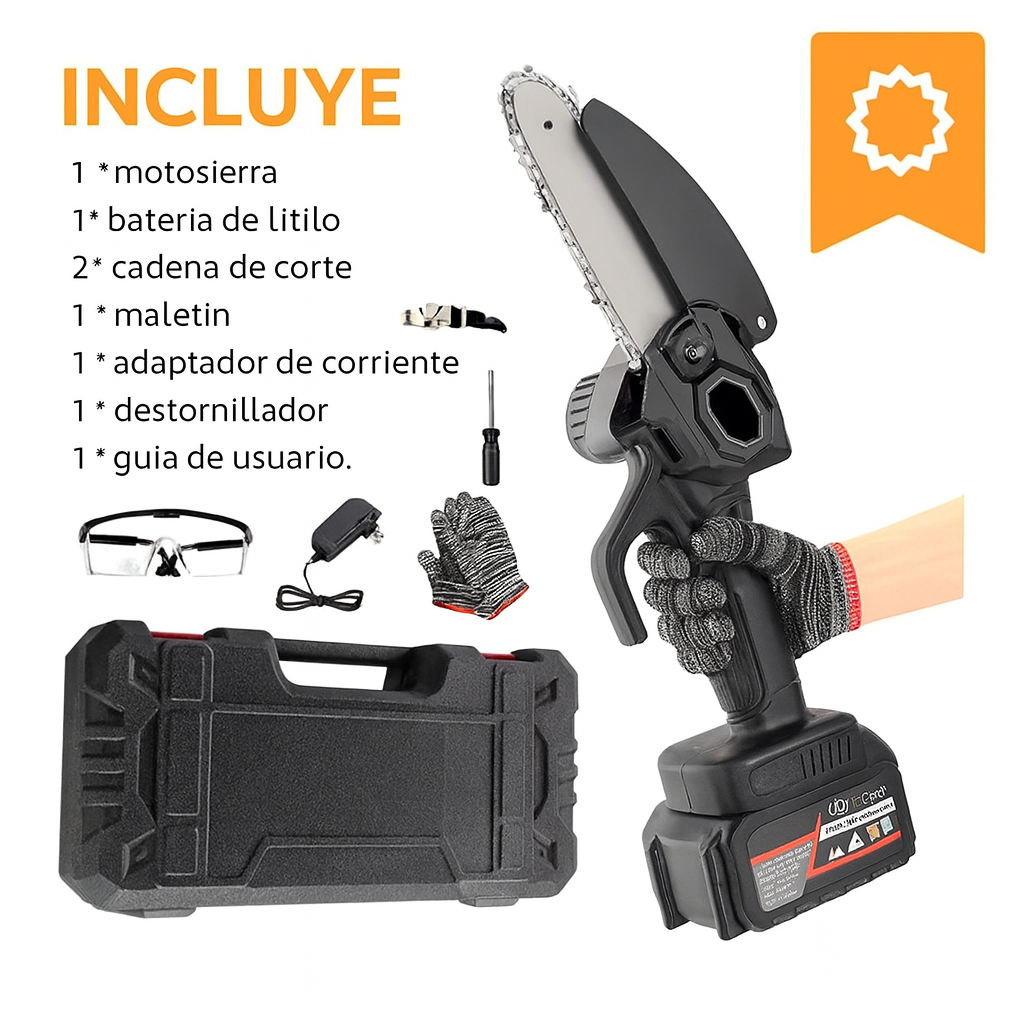 MOTOSIERRA RECARGABLE INALÁMBRICA