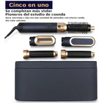 Secador y Rizador 5 en 1: Peinado Perfecto en Minutos