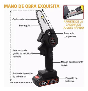 MOTOSIERRA RECARGABLE INALÁMBRICA